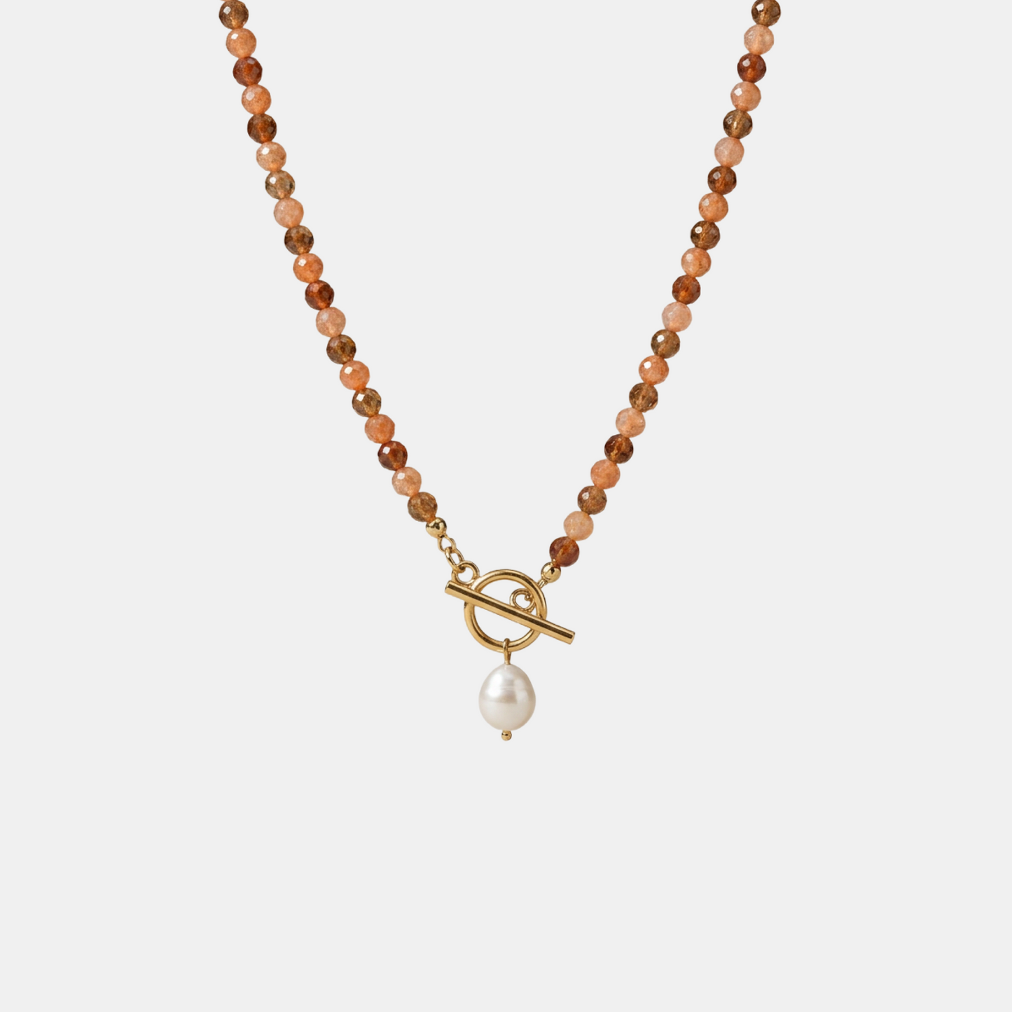 Kaneel Natuursteen Ketting