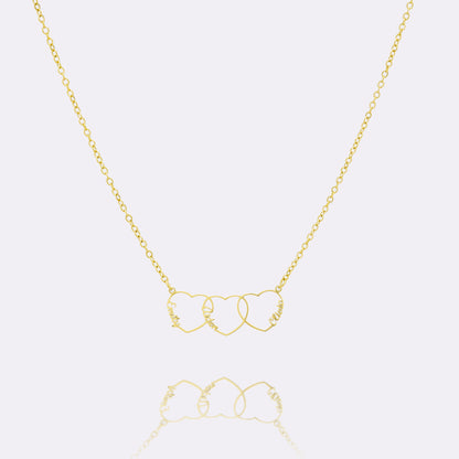 Gepersonaliseerde Hart Naam Ketting