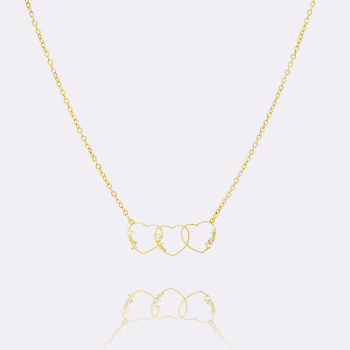 Gepersonaliseerde Hart Naam Ketting