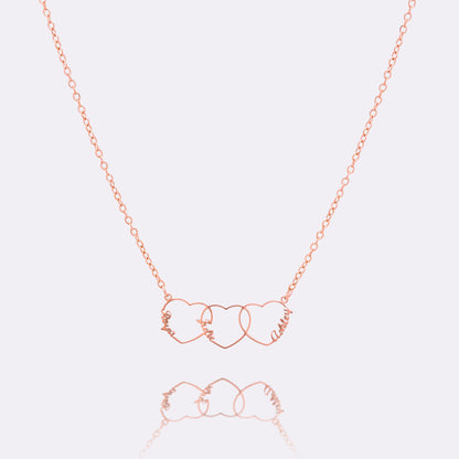 Gepersonaliseerde Hart Naam Ketting