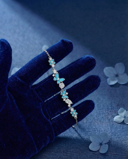 Vlinder Tuin Armband - Blauw