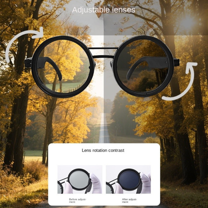 FlexVision™ | Verstelbare Zwarte Zonnebril