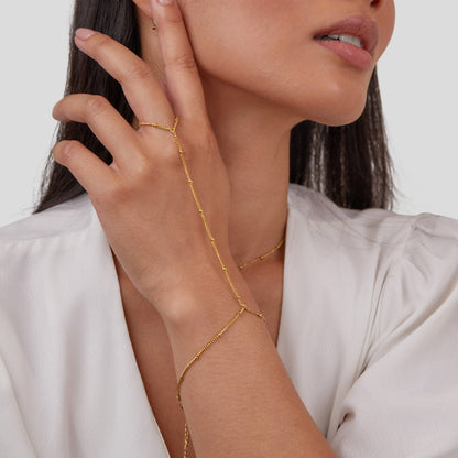 Chique Handketting Armband & Ring