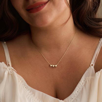 Gepersonaliseerde Kleine 3D Initiaal Hart Charme Ketting