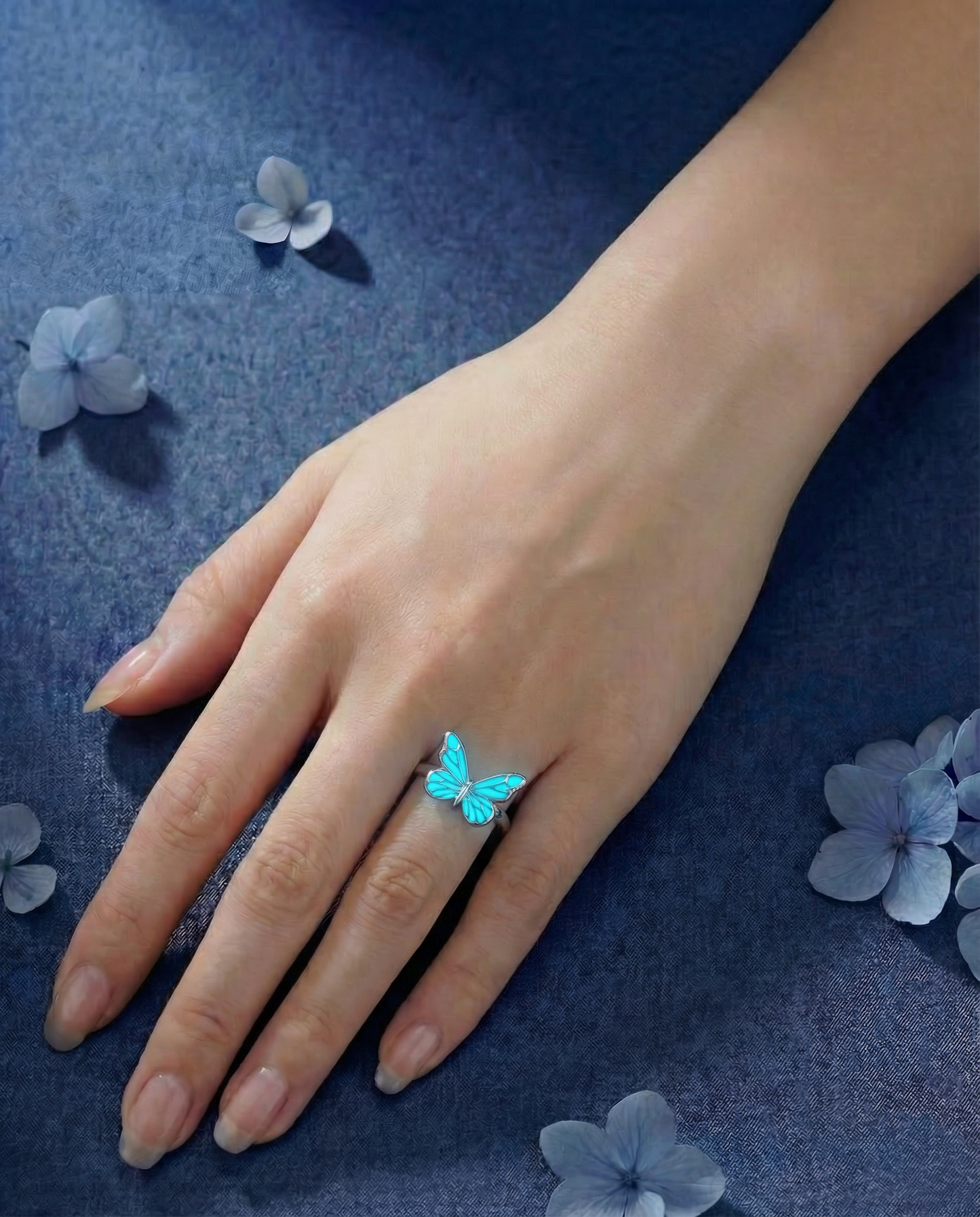 Ring Vlinder - Blauw