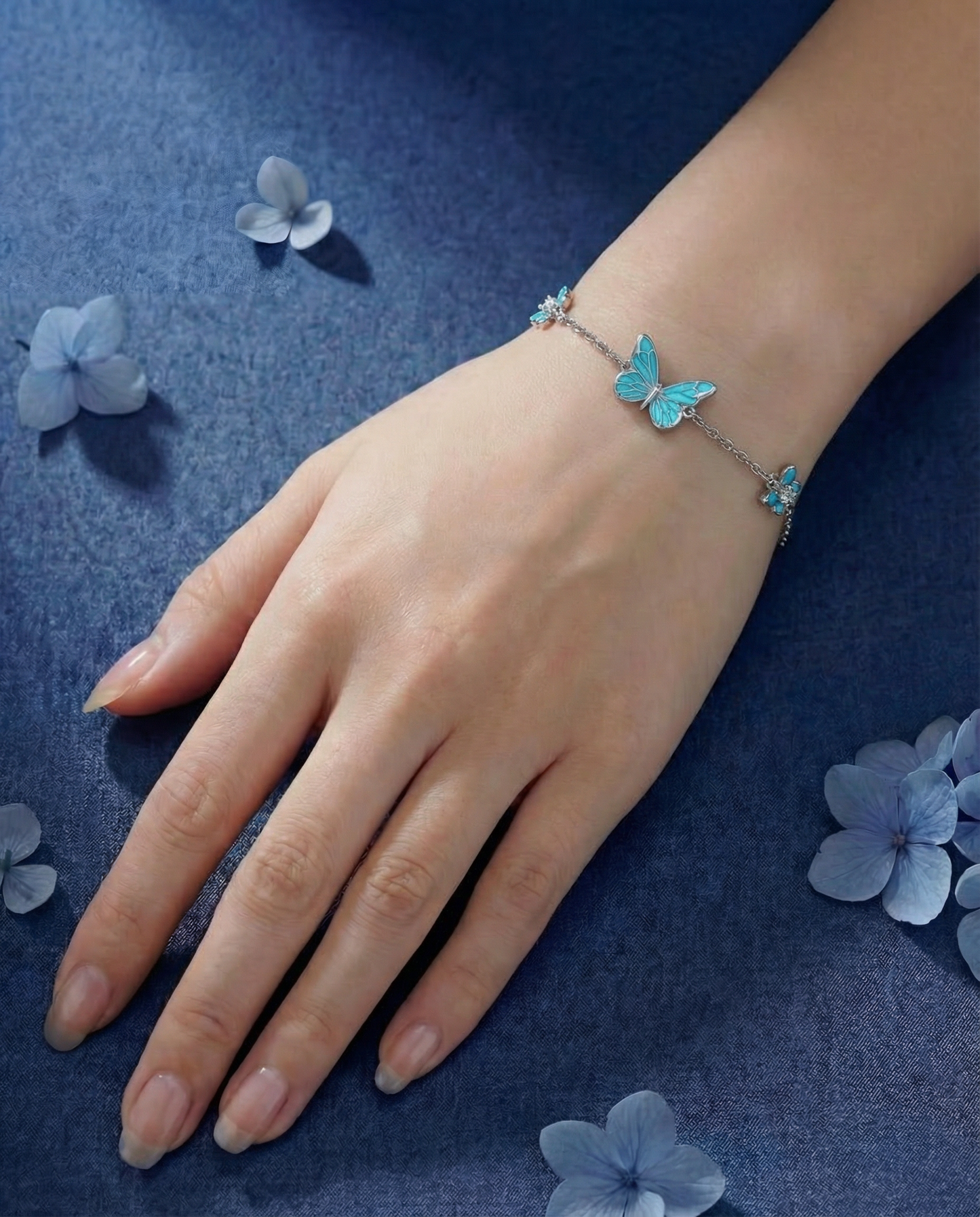 Armband Vlinder - Blauw