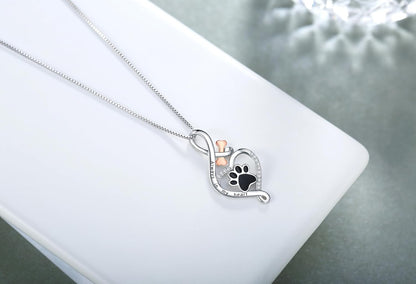 Gelukspootketting met Hart, Bot en Oneindigheidssymbool