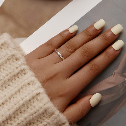 Zilveren ring met pootafdruk