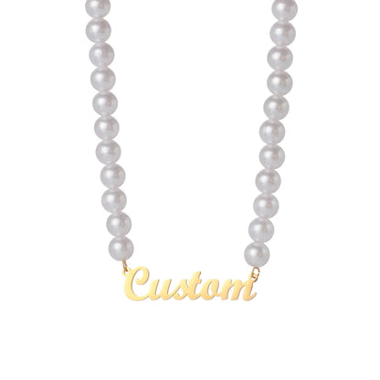 Gepersonaliseerde parelketting met naam