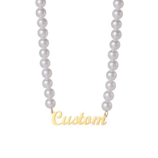 Gepersonaliseerde parelketting met naam