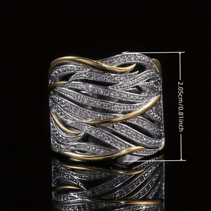 Elegante Meerlaagse Gedraaide Ring