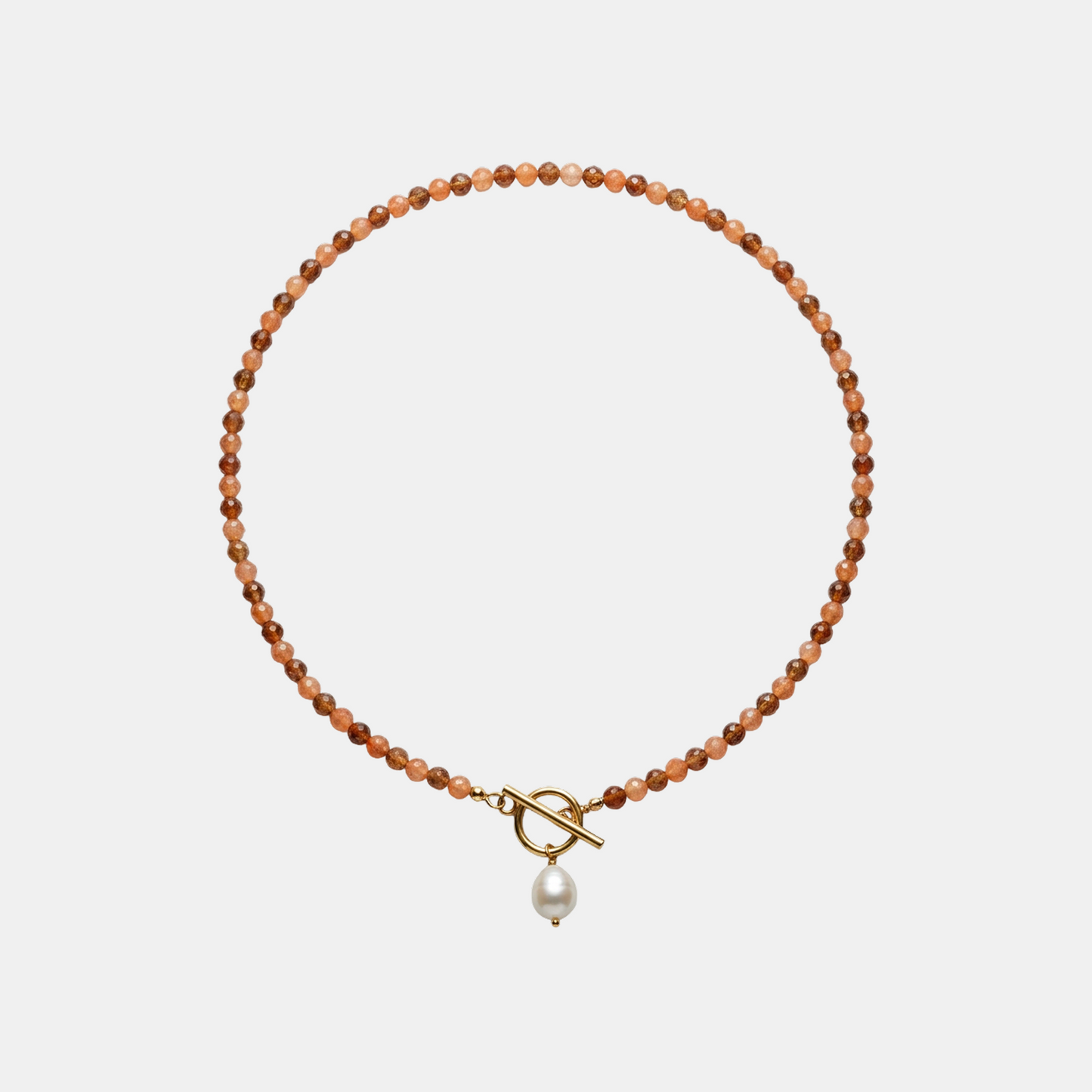 Kaneel Natuursteen Ketting