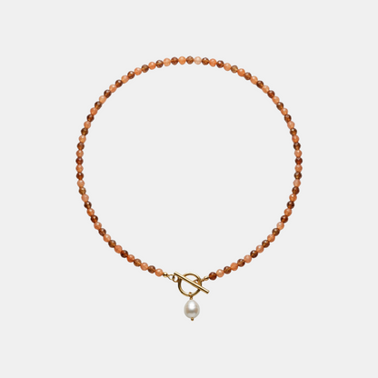 Kaneel Natuursteen Ketting
