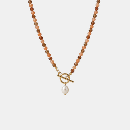 Kaneel Natuursteen Ketting