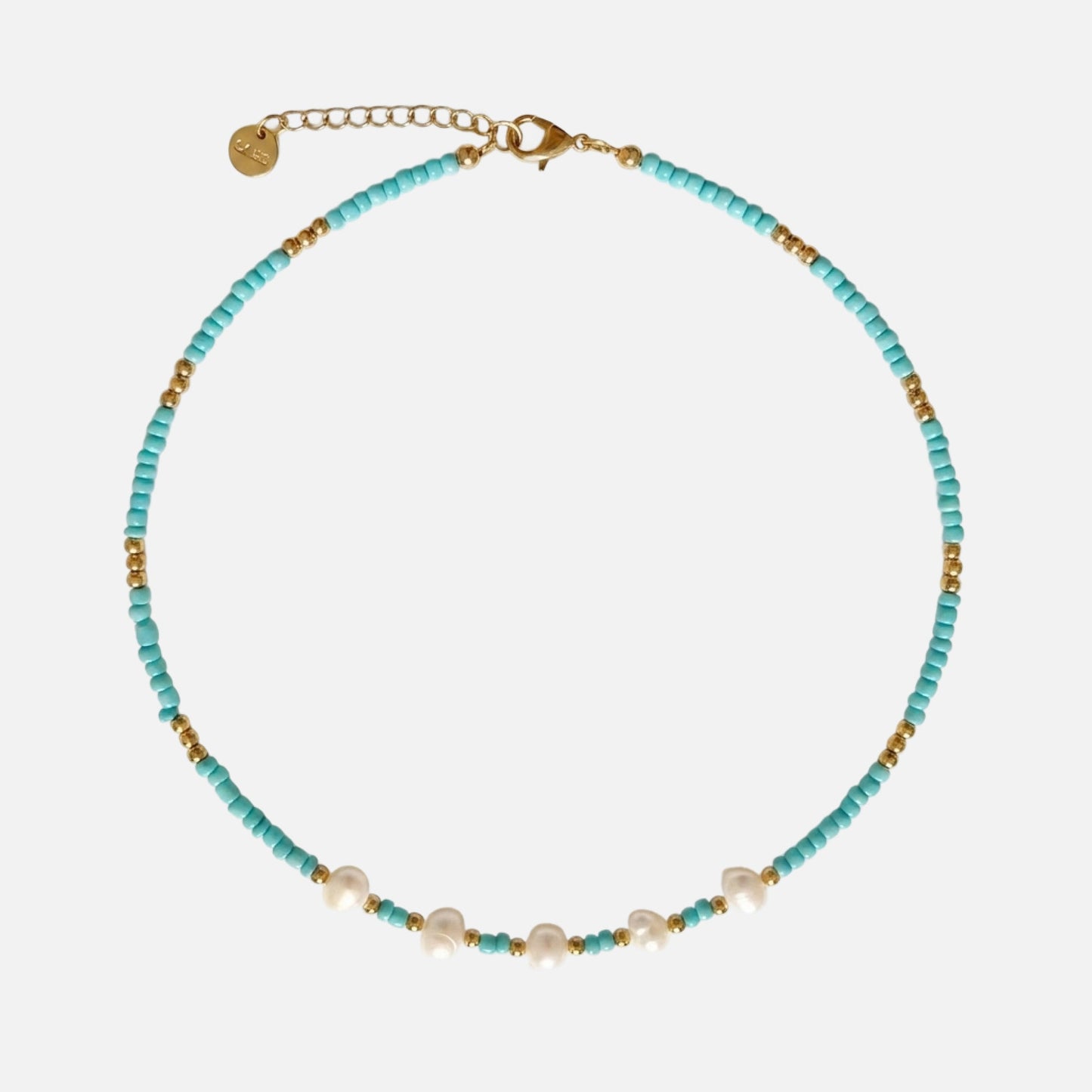 Parel Turquoise Ketting