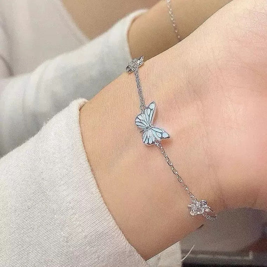 Armband Vlinder - Blauw