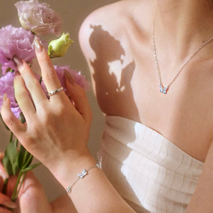 Armband Vlinder - Blauw
