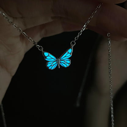 Ketting Vlinder - Blauw