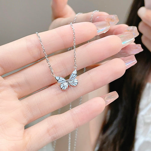 Ketting Vlinder - Blauw