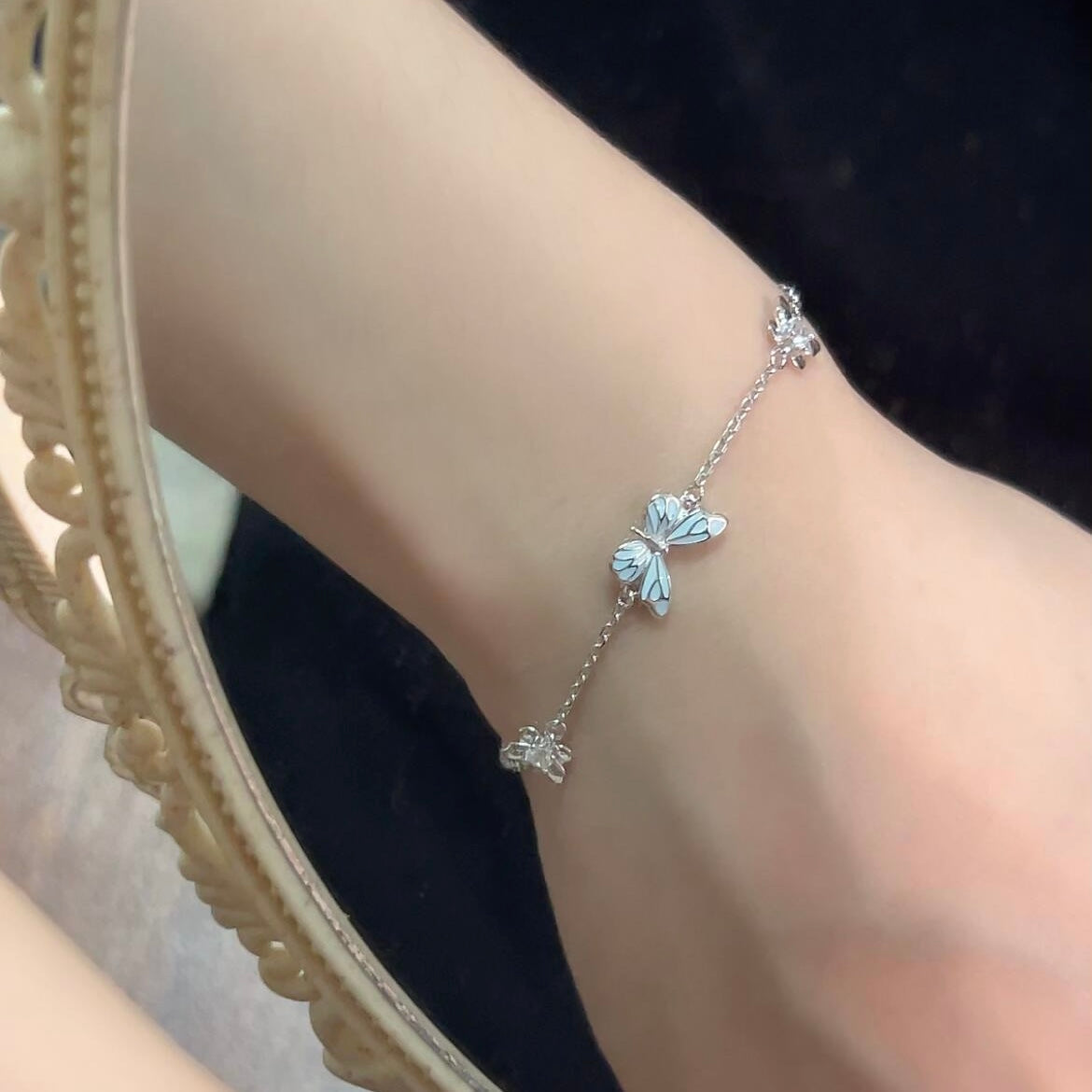 Armband Vlinder - Blauw