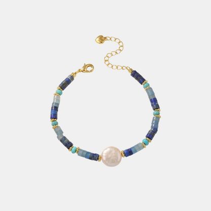 Indigo Parelsnoer Armband