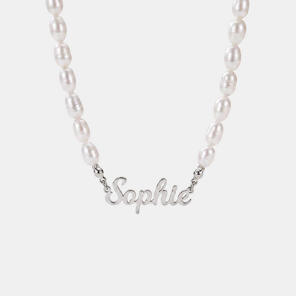 Naam Parel Kralen Ketting