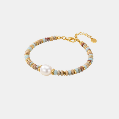 Pastel Parelsnoer Armband