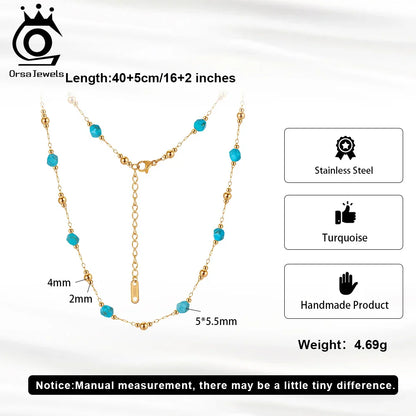 Ketting en Choker Armband Turkoois