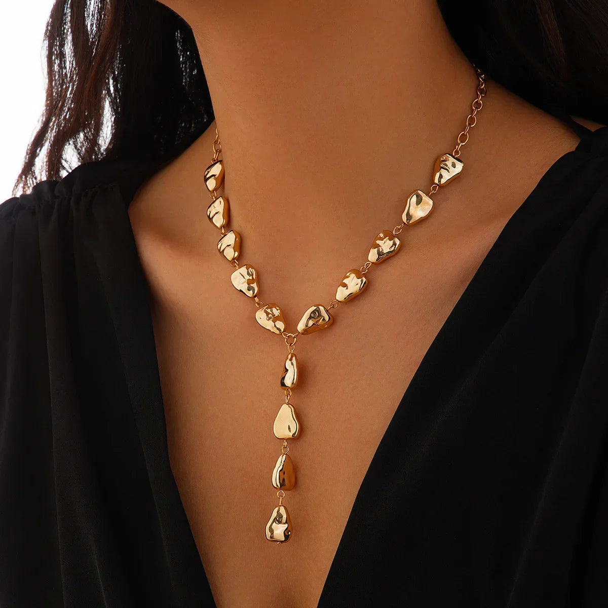 Lariat Ketting Geïnspireerd op Moderne Steen