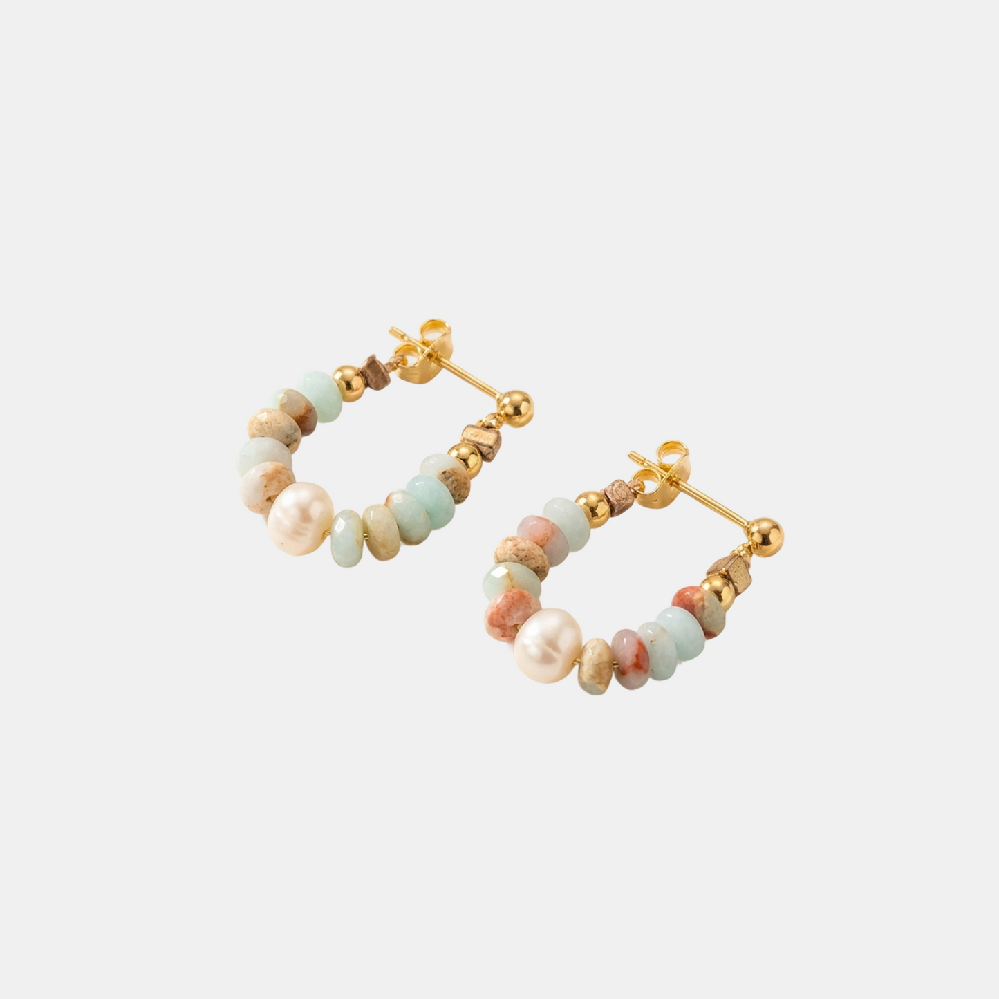 Zeebries Beaded Hoops