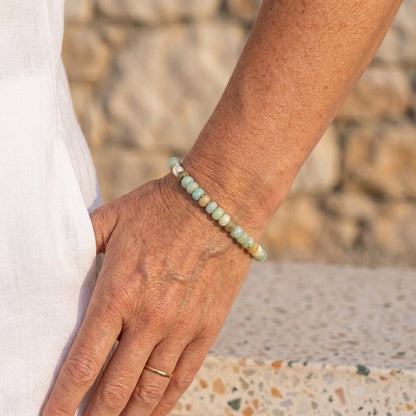Turquoise Kralen Toggle Armband