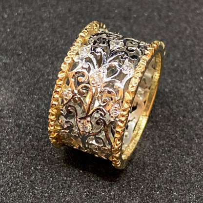 Mika – Vintage Zirkonia Klimop Ring