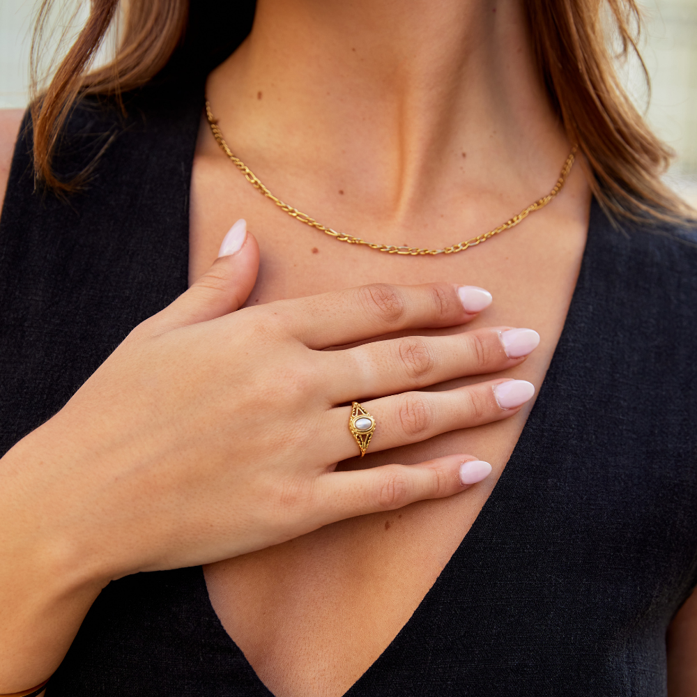 Koninklijk – Vintage Parel Ring