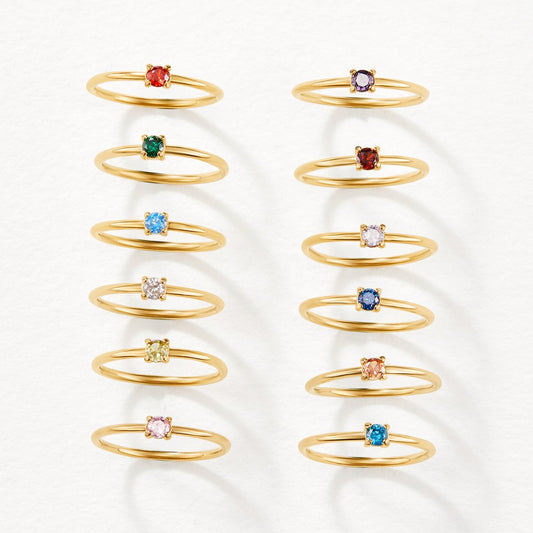 Gouden Geboortesteen Ringen