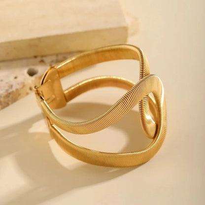 Chunky Spiraal Cuff Bracelet