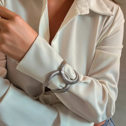 Chunky Spiraal Cuff Bracelet