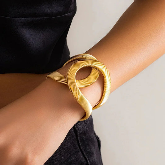 Chunky Spiraal Cuff Bracelet