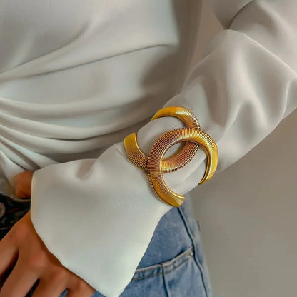 Chunky Spiraal Cuff Bracelet