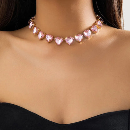 Choker Ketting Hart van Kristal