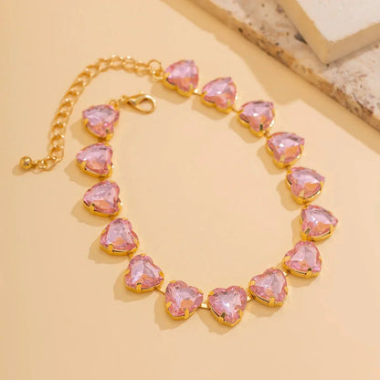 Choker Ketting Hart van Kristal