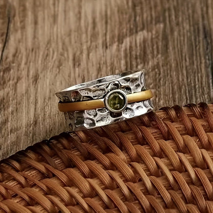 Elegante groene zirkonia ring