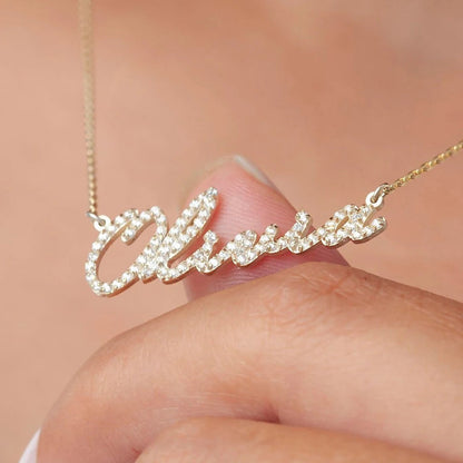 Gepersonaliseerde Diamanten Naamketting
