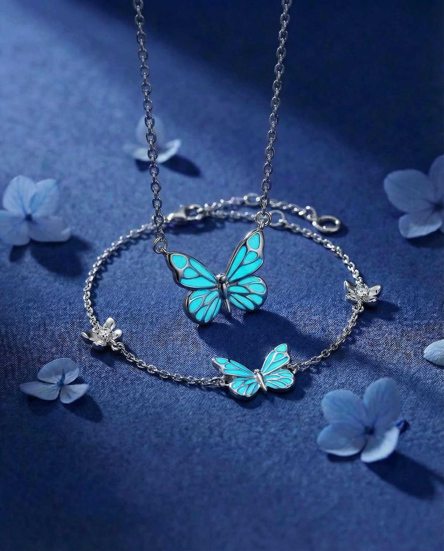 2-in-1 Set Vlinder - Blauw