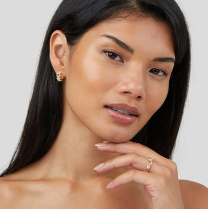 Bij – Goud & Kristal Ring