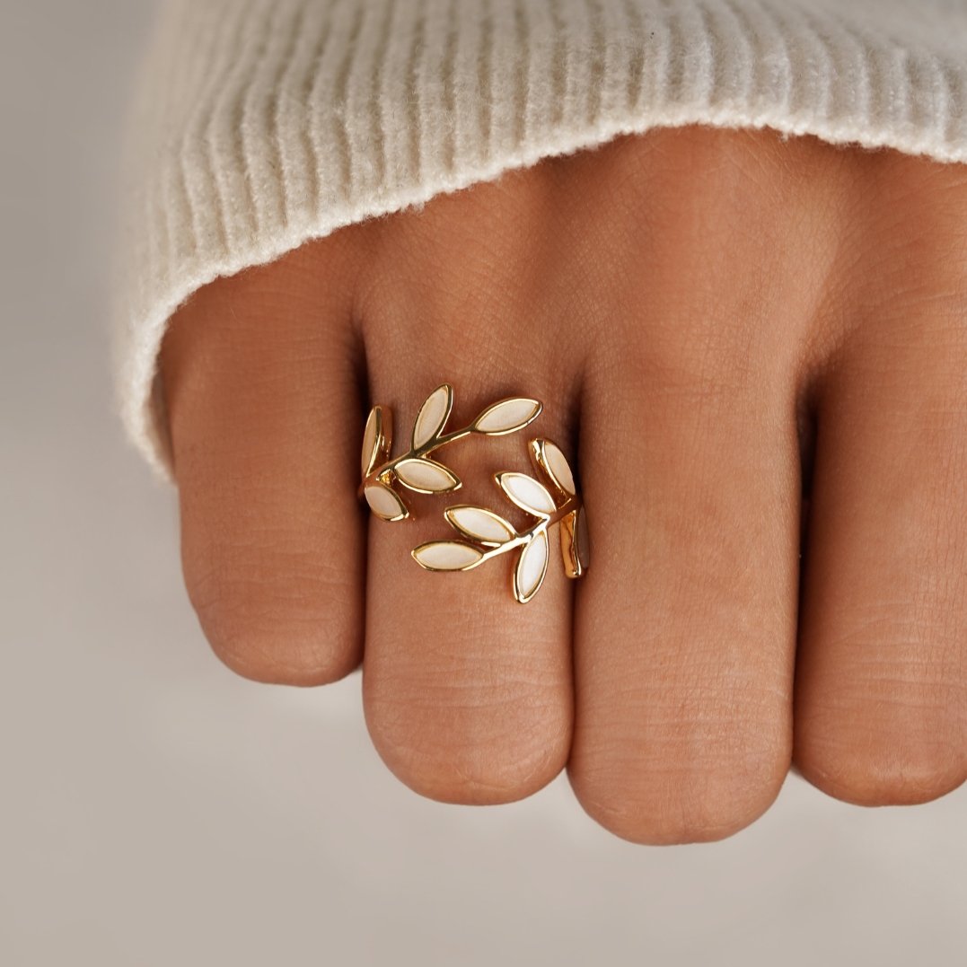 Serene – Bladgouden ring