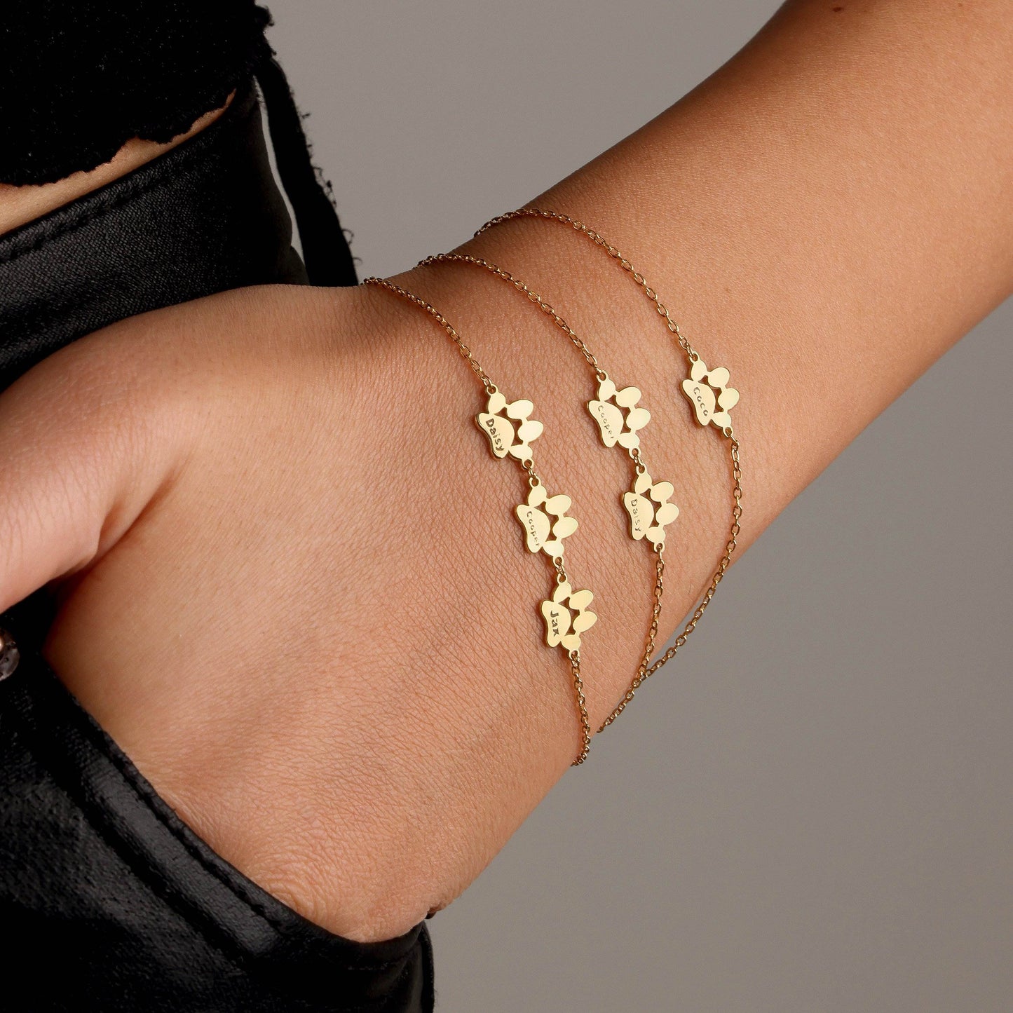 Halsketting/Armband met Naam en Pootafdruk