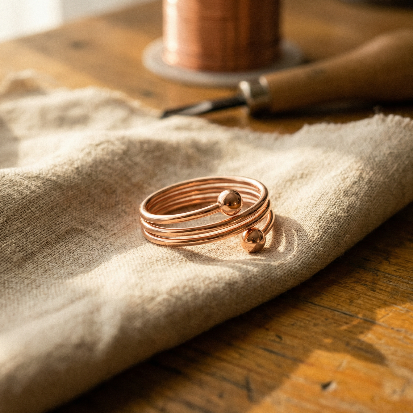 Slakkenkoperen ring
