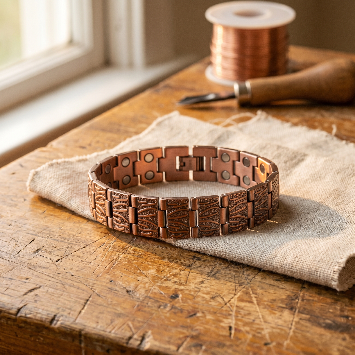 Grit Koperen Herenarmband