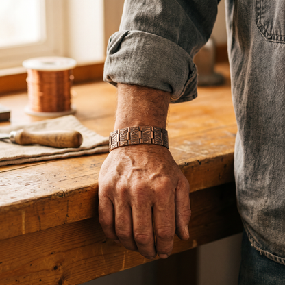 Grit Koperen Herenarmband