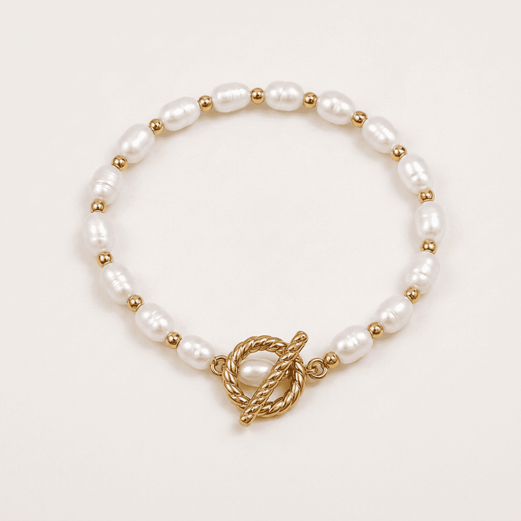 Parel Glans Armband